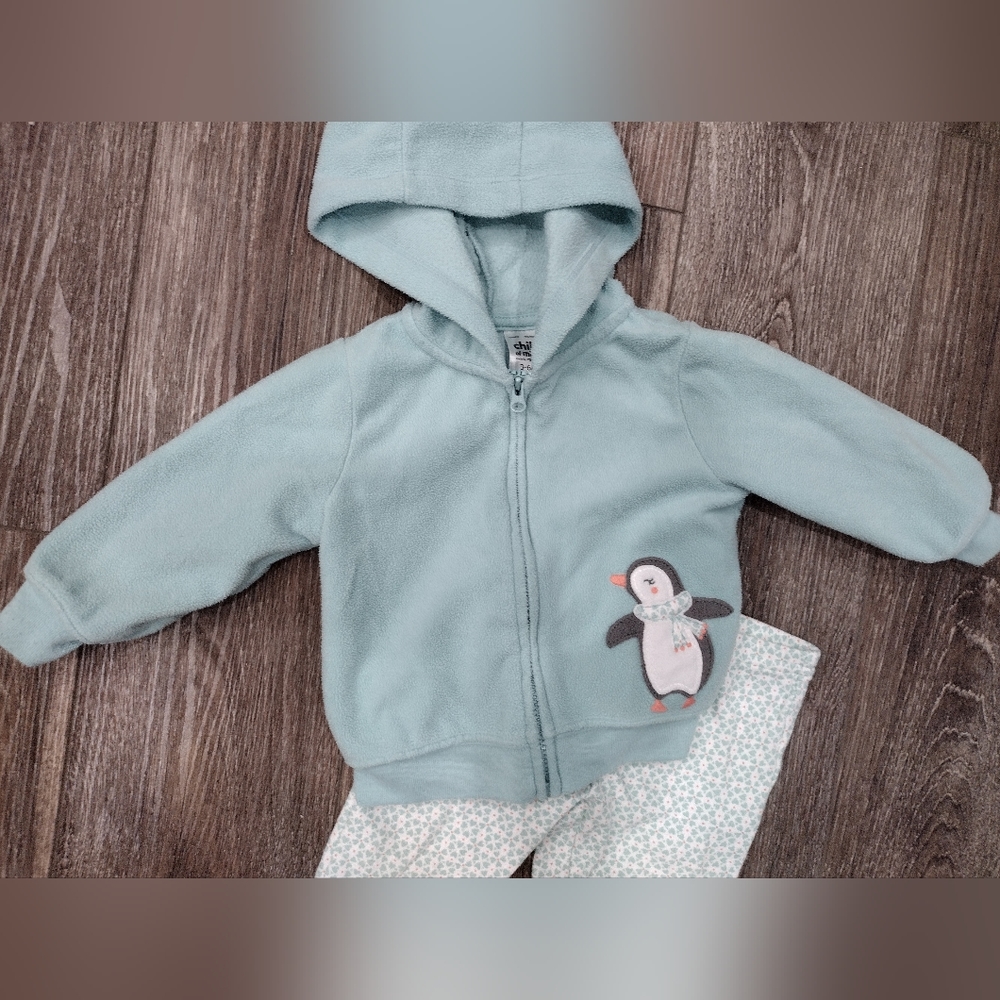 Carter's Baby Girl Fleece Hoodie w/ Matching Pants Size 3-6M